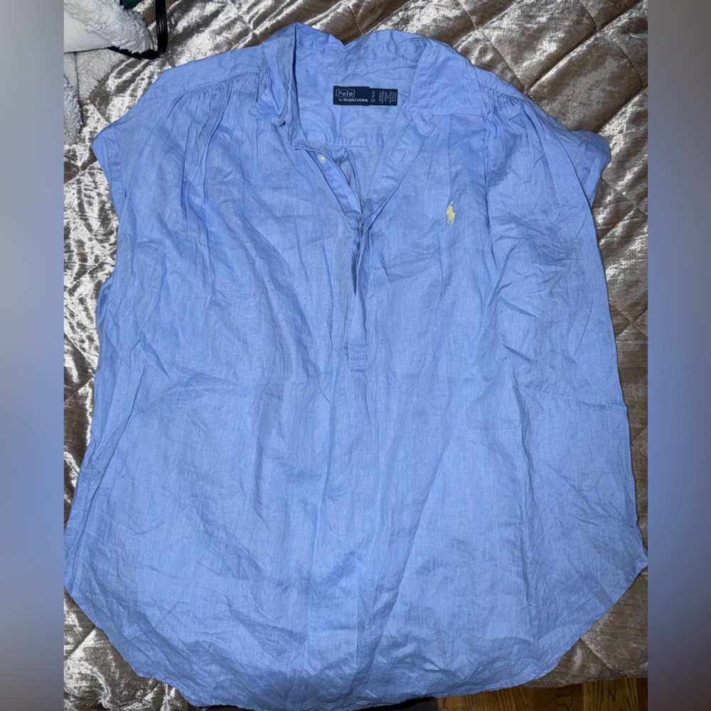 Polo by Ralph Lauren Light Blue Blouse